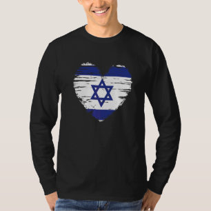 Camiseta Israel Corazón Bandera Israelí Orgullo israelí