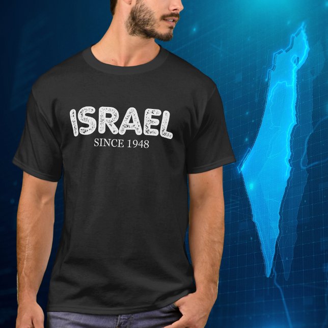 Camiseta Israel desde 1948, simple orgullo israelí (Subido por el creador)