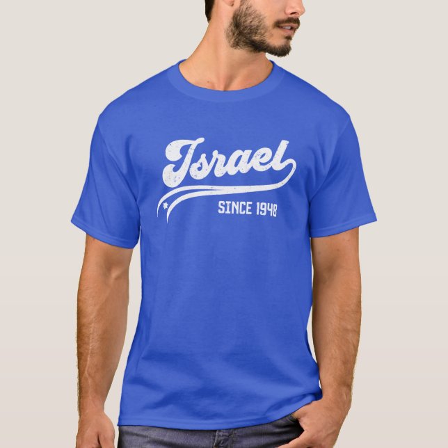 Camiseta Israel desde la retro de 1948 (Anverso)