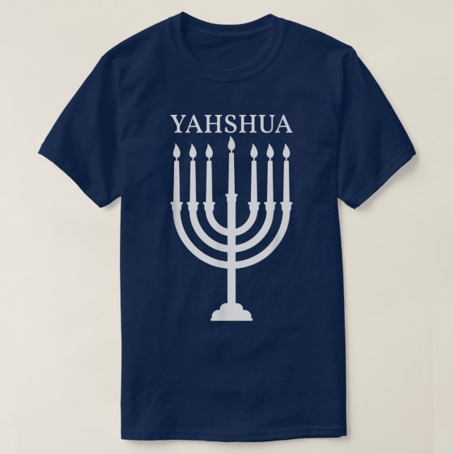 Camiseta Israel Hebreo Shalom Menorah Judaísmo israelí (Diseño del anverso)