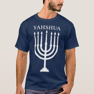 Camiseta Israel Hebreo Shalom Menorah Judaísmo israelí