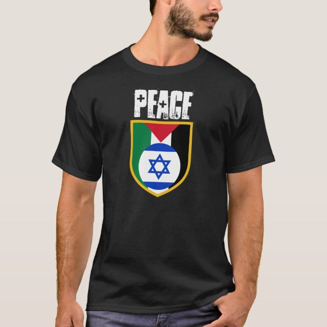 Camiseta Israel Palestina ninguna PAZ de la guerra (Anverso)