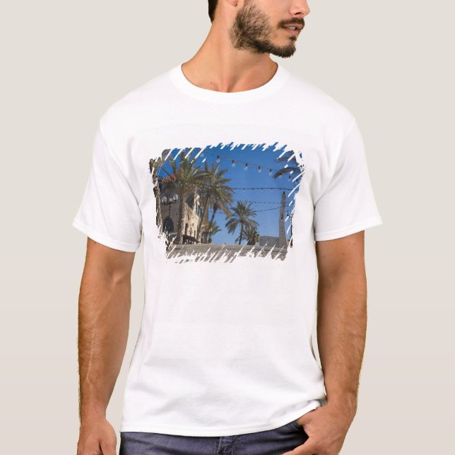 Camiseta Israel, Tel Aviv, Jaffa, escaleras, Old Jaffa (Anverso)