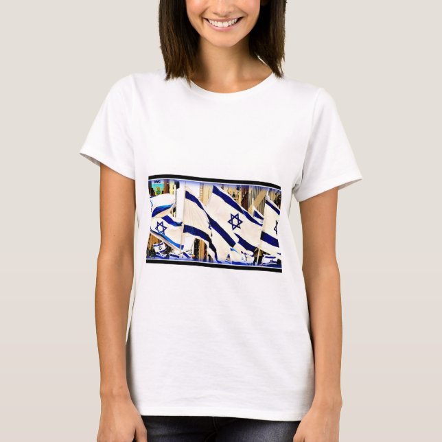 Camiseta israelí de la bandera (Anverso)