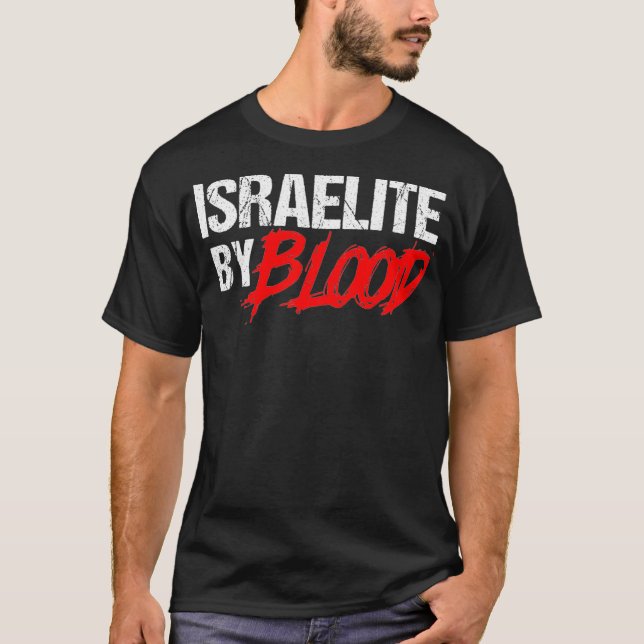 Camiseta Israelí gracioso por fe judía sangrienta para hebr (Anverso)