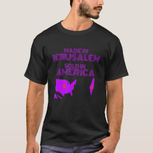 Camiseta Israelí Hebreo Hecho En Jerusalén Vendido En Améri