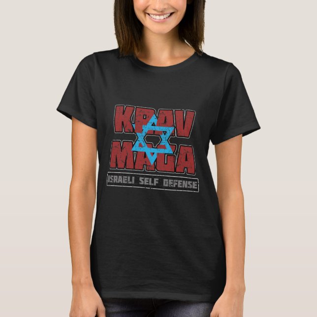 Camiseta Israelí Krav Maga Magen David (Anverso)