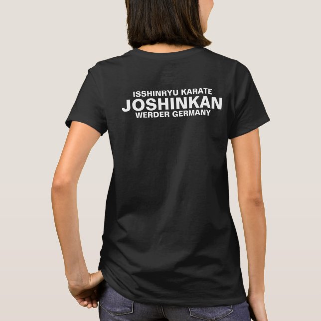 Camiseta Isshinryu quilate, Joshinkan, Germany, fm, black (Reverso)