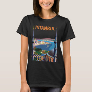 Camiseta Istanbul Mezquita Azul Paisaje Urbano Viaje