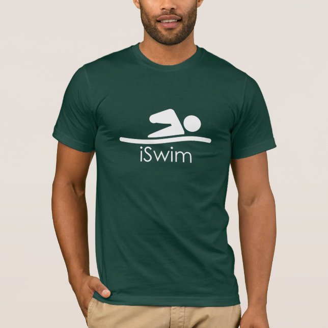Camiseta "iSwim" Mens Swim Shirt (Anverso)
