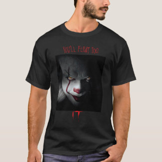 Camiseta IT FilmsTV Series Pennywise Youll Floatoo Pullover