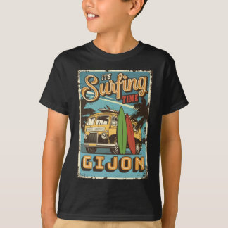 Camiseta  It is surf time in Gijon