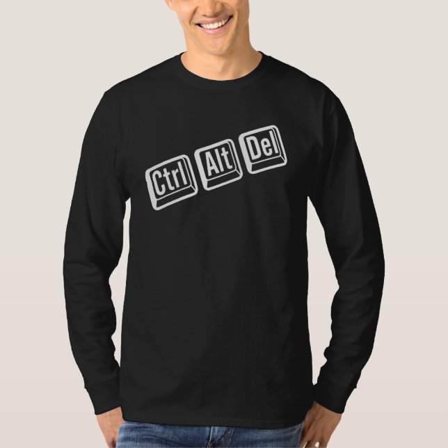Camiseta IT Nerd is Control Alt Delete IT Geek (Anverso)