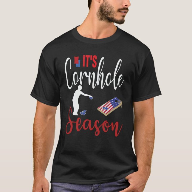 Camiseta It´s Cornhole Season Motivational Cornhole Squads  (Anverso)
