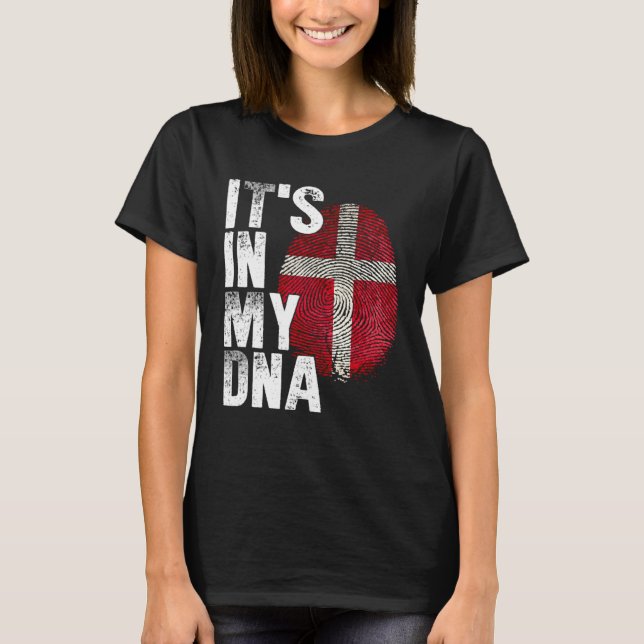 Camiseta It s in my DNA Denmark Flag Danish (Anverso)
