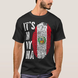 Camiseta It_s In My DNA Proudly Peruvian American Peru Flag