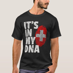 Camiseta IT S IN MY DNA Suiza Bandera Fam Coincidencia