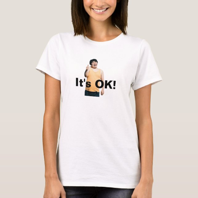 Camiseta "It’s OK!" Graphic Tee – Spread Good Vibes (Anverso)
