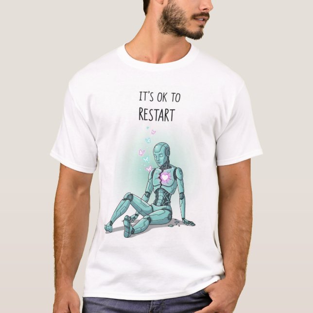 Camiseta It’s OK to Restart Cyber Aesthetic Men tshirt (Anverso)