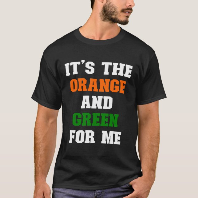Camiseta It s The Orange and Green for me  HBCU (Anverso)