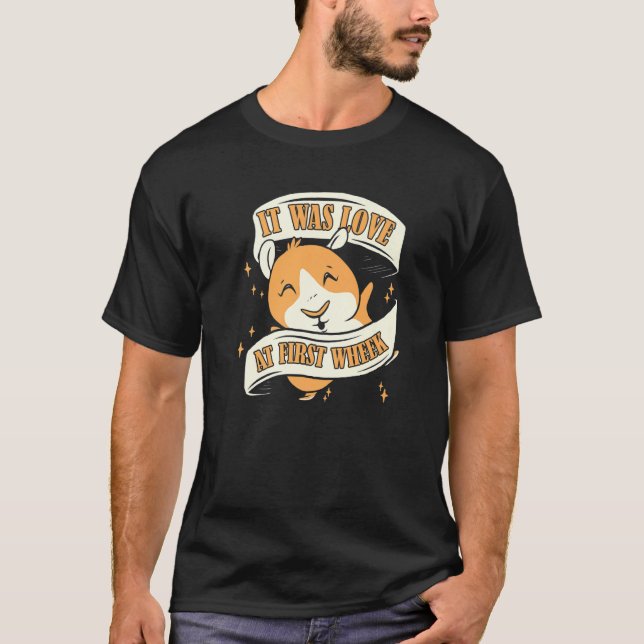 Camiseta It Was Love At First Wheek Guinea Pig  1 (Anverso)