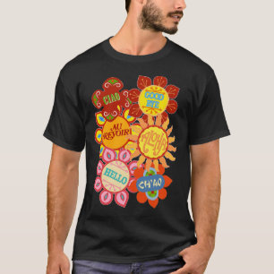 Camiseta It&x27;es un pequeño mundo de flores, flores hermo