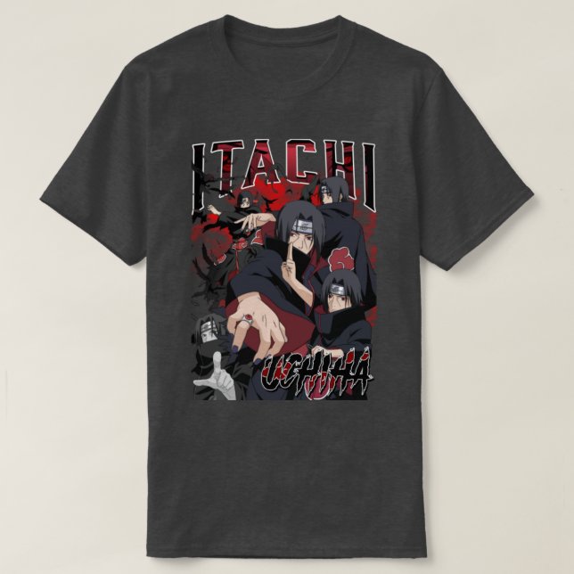 Camiseta itachi uchiha (Diseño del anverso)
