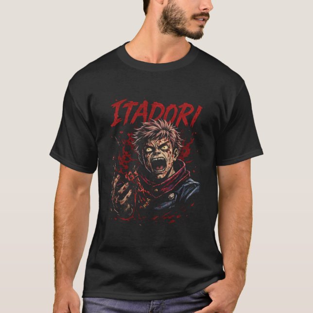 Camiseta ITADORI – Cursed Fist of Destruction (Anverso)