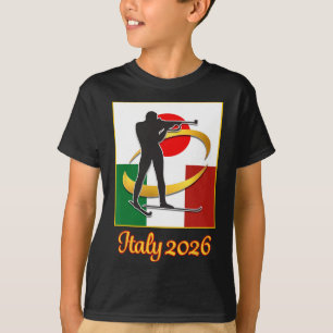 Camiseta Italia 2026 Biatlón Japón Italia Bandera Invierno 