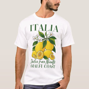 Camiseta Italia Amalfi Coast Lemon Souvenier Italia