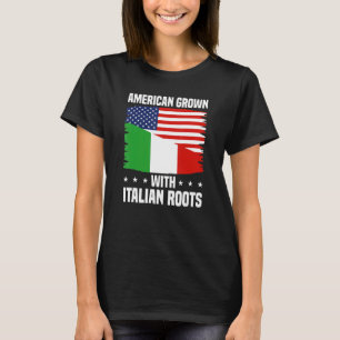 Camiseta Italia Americana Crecer con raíces italianas Itali