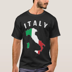 Camiseta Italia Bandera de Italia Souvenir Mapa italiano Vi