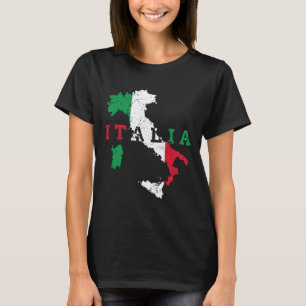 Camiseta Italia Bandera de Mapa Italiana Regalo de Orgullo 