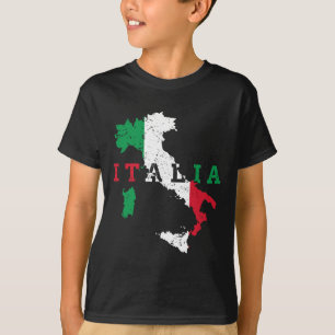 Camiseta Italia Bandera de Mapa Italiana Regalo de Orgullo 