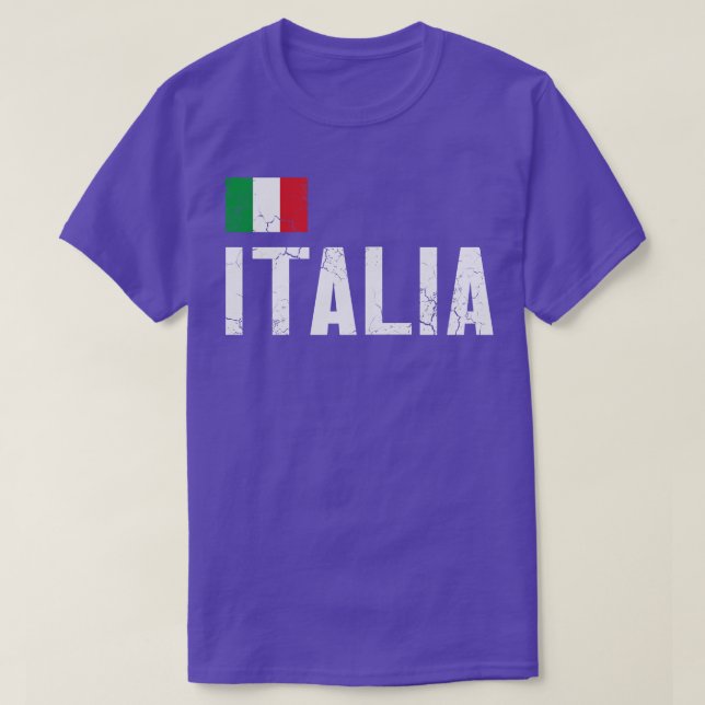 Camiseta Italia Bandera Italiana Italiano Familia Italiana (Diseño del anverso)