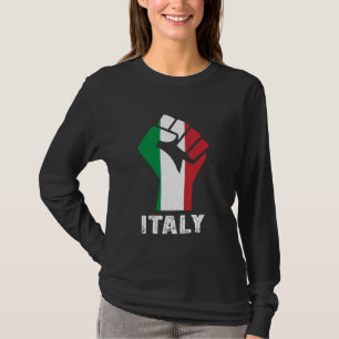 Camiseta Italia Bandera Italiana Raíces Italianas Puño Ital