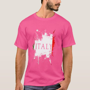 Camiseta Italia Bandera Orgullosa Origen Nacional Italiano