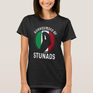 Camiseta Italia Bandera Raíces Italianas Rodeadas De Arena