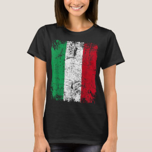 Camiseta ITALIA Bandera Vintage Hombres ITALIANOS Mujeres N