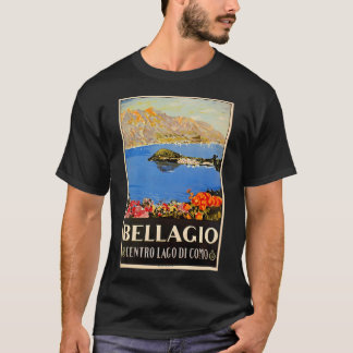 Camiseta Italia Bellagio Lago Como Viaje Italiano Vintage