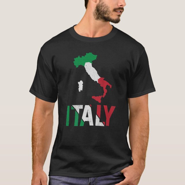 Camiseta Italia Boots Países Del Mundo (Anverso)