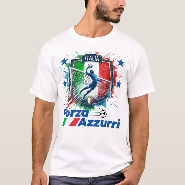 Camiseta Italia Calcio 4 Stelle (Anverso)
