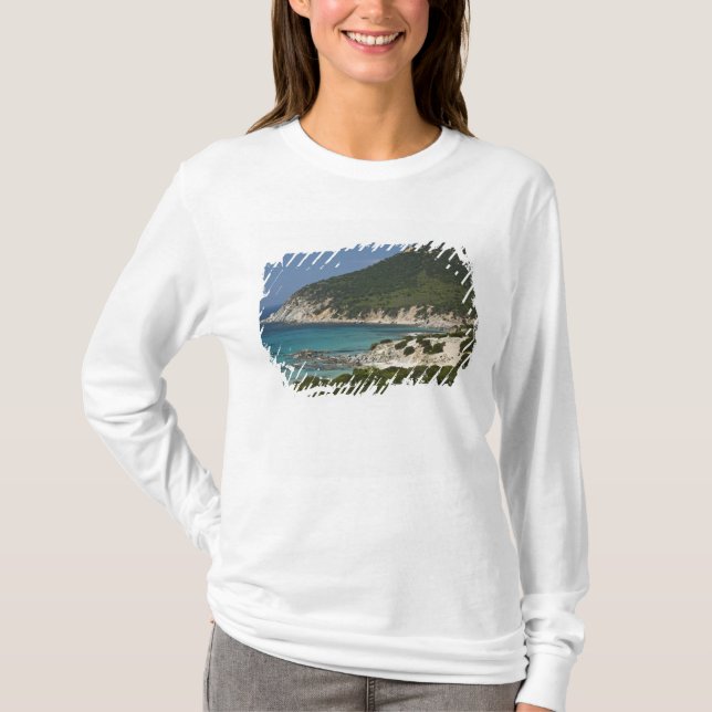 Camiseta Italia, Cerdeña, Solanas. Playa. (Anverso)