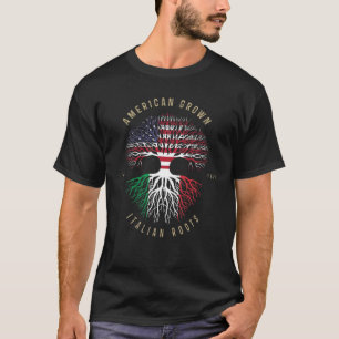 Camiseta Italia cultivada estadounidense raíces italianas 