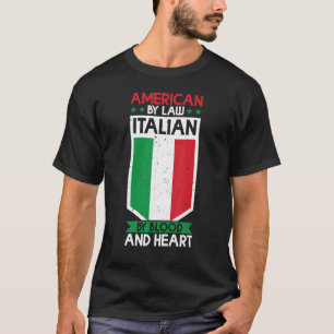 Camiseta Italia Cultura Americana Por Ley Italiana Por Cora