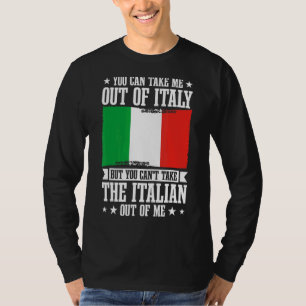 Camiseta Italia: Cultura italiana, no se puede llevar el it