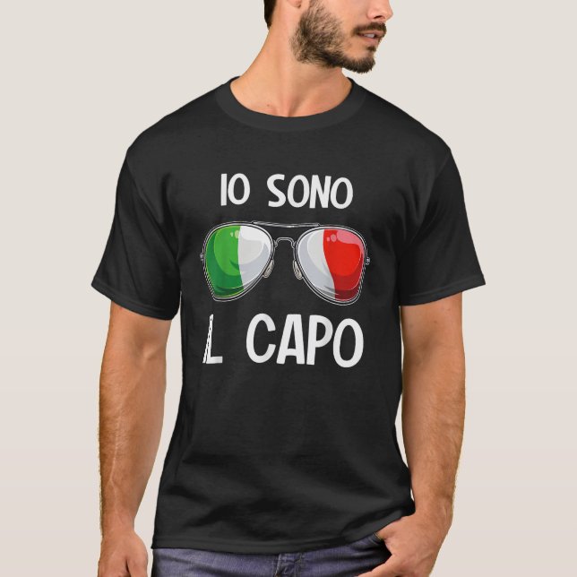 Camiseta Italia divertida e italiana jerga Italia Pun Io So (Anverso)