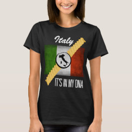 Camiseta Italia está en mi ADN Ancesto Bandera Italiana Rot