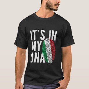 Camiseta Italia está en mi ADN Orgulloso Bandera italiana