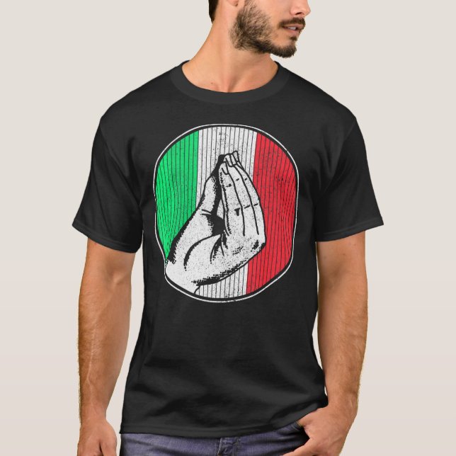 Camiseta Italia: Fanático del Orgullo de la Bandera de Gest (Anverso)